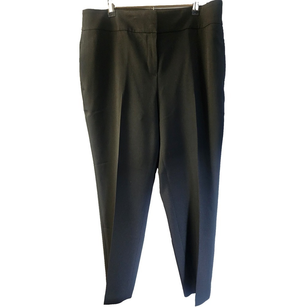 Kasper Women Petite Black Straight Leg Career Capris, 12P